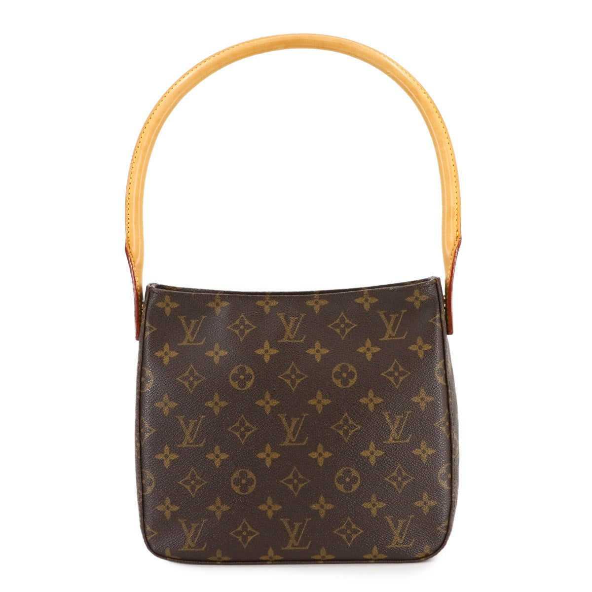 LOUIS VUITTON Monogram Looping MM Shoulder Bag Brown M51146 Purse 902892500