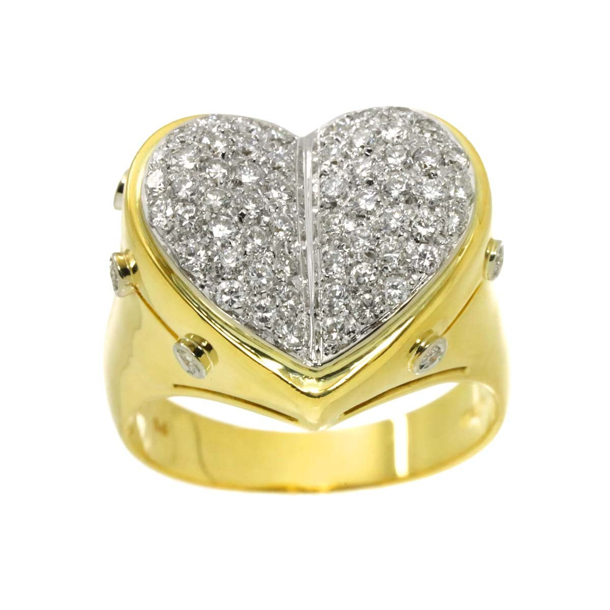 Ponte Vecchio Diamond 0.74ct Ring 18K YG WG 750 size7.5(US) 903106611