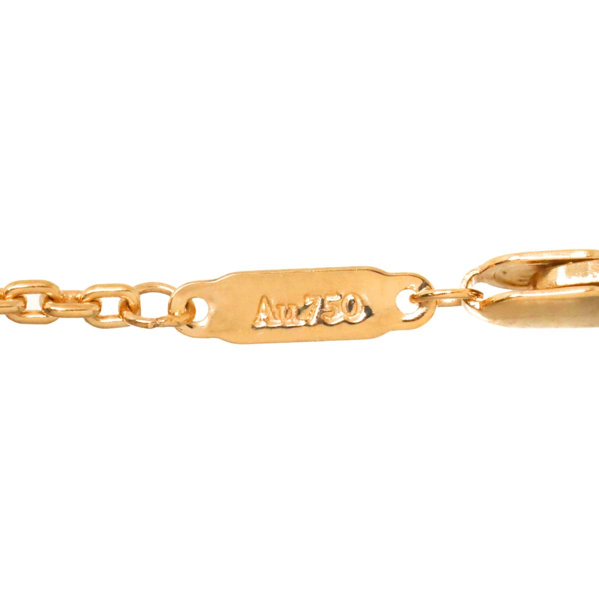 TIFFANY Co. Lock Small Diamond Necklace 18K Pink Gold 750 903094413