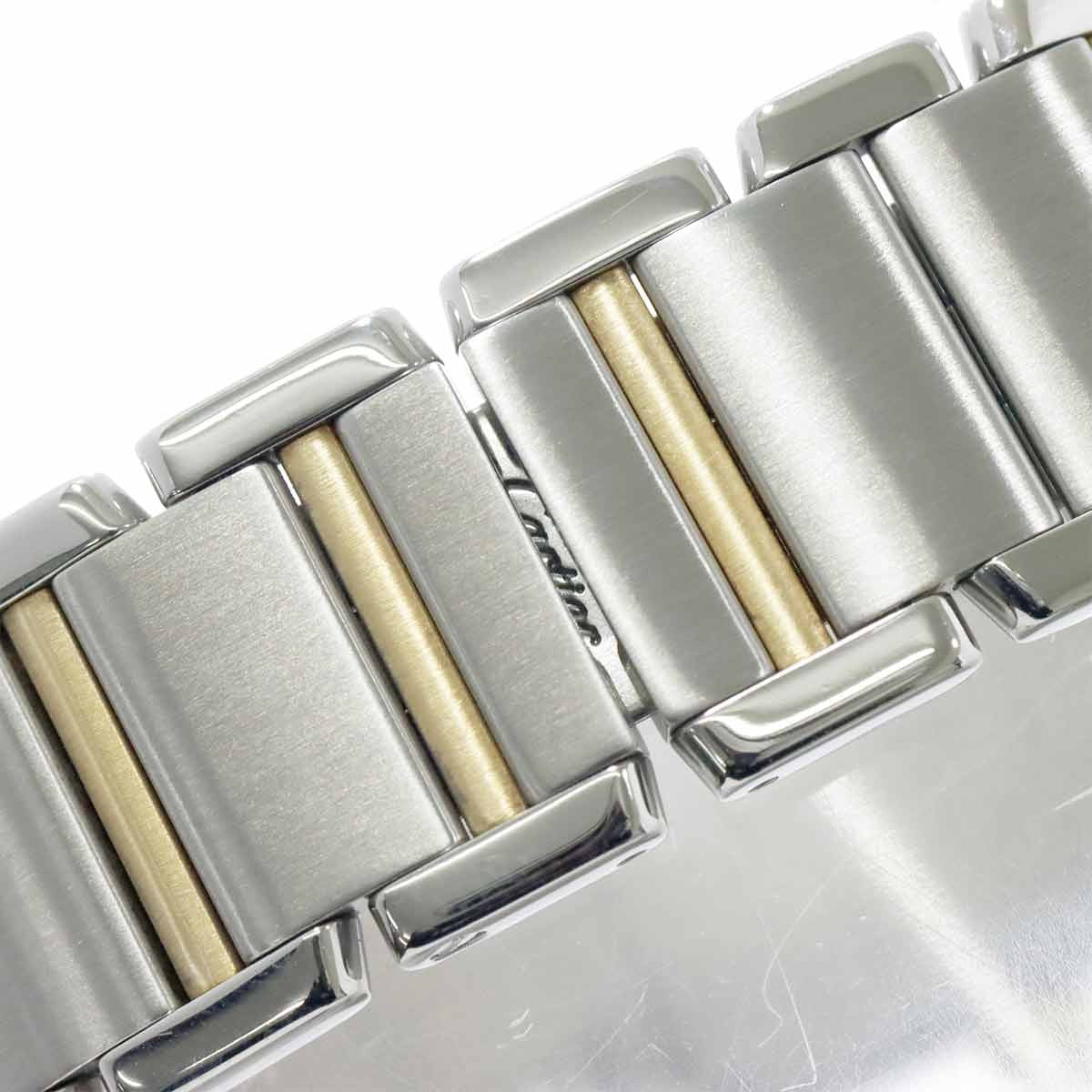 Cartier Tank Francaise MM W51006Q4 K18YG Quartz Cream Dial Boys Watch 903090351