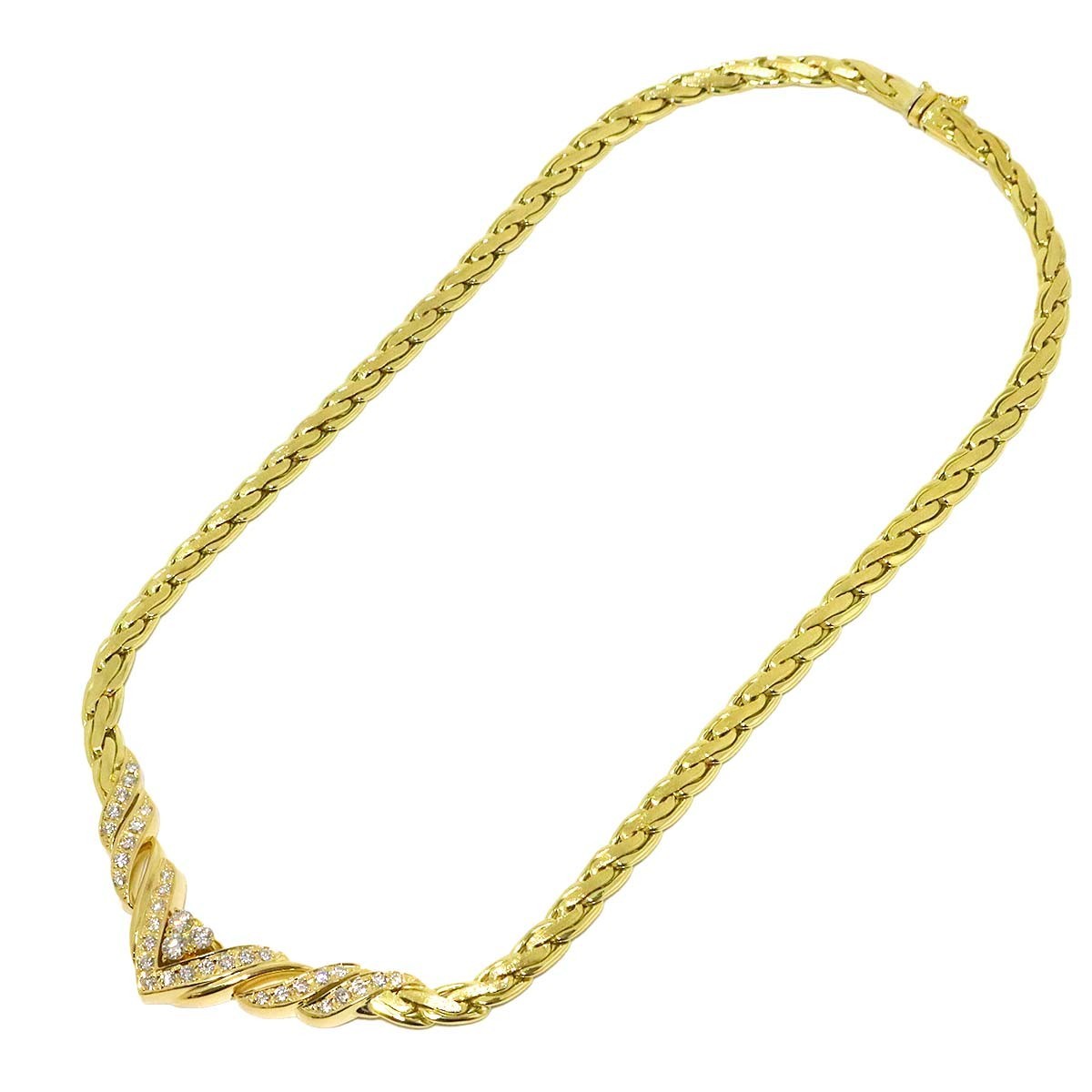 Jeunet Diamond 1.22ct Necklace 18K Yellow Gold 750 903359951