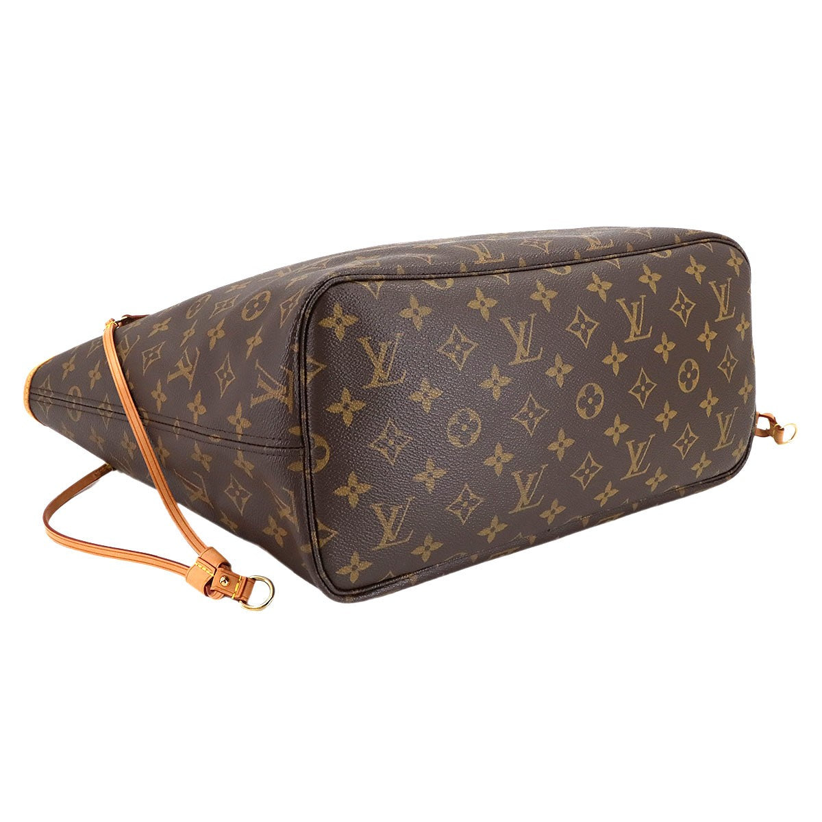 LOUIS VUITTON Monogram Neverfull MM Tote Bag Brown Beige M40156 Purse 903037474