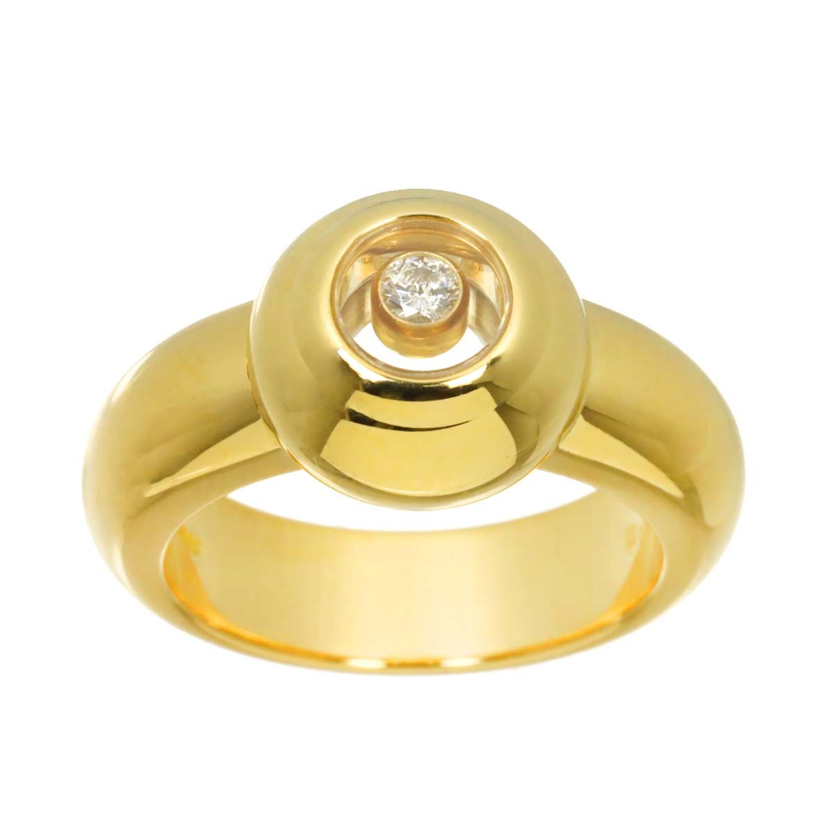 Chopard Happy Diamond Ring 18K YG 750 Size6.5-6.75(US) 903103931
