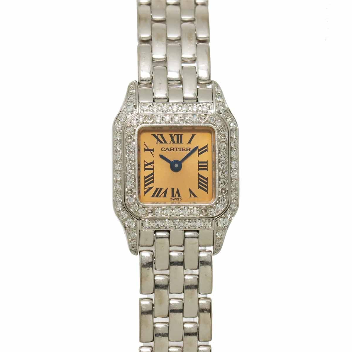 Cartier Mini Panthere WF3244F3 Diamond 750WG Quartz Pink Dial Ladies 903128300