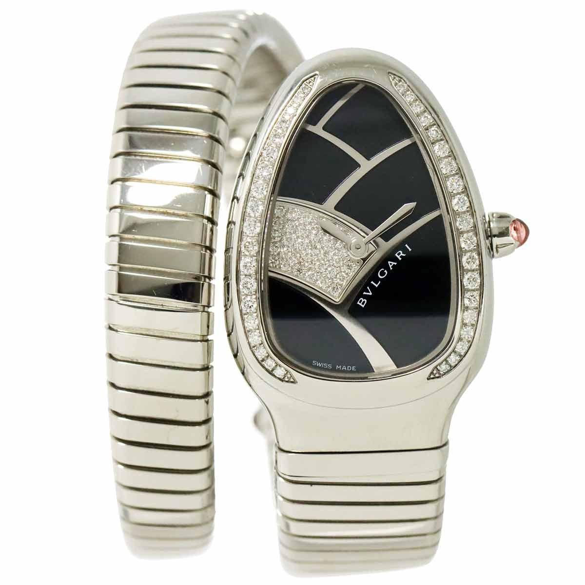 BVLGARI Serpenti SP35S Quartz Black Dial Ladies Watch 903169280