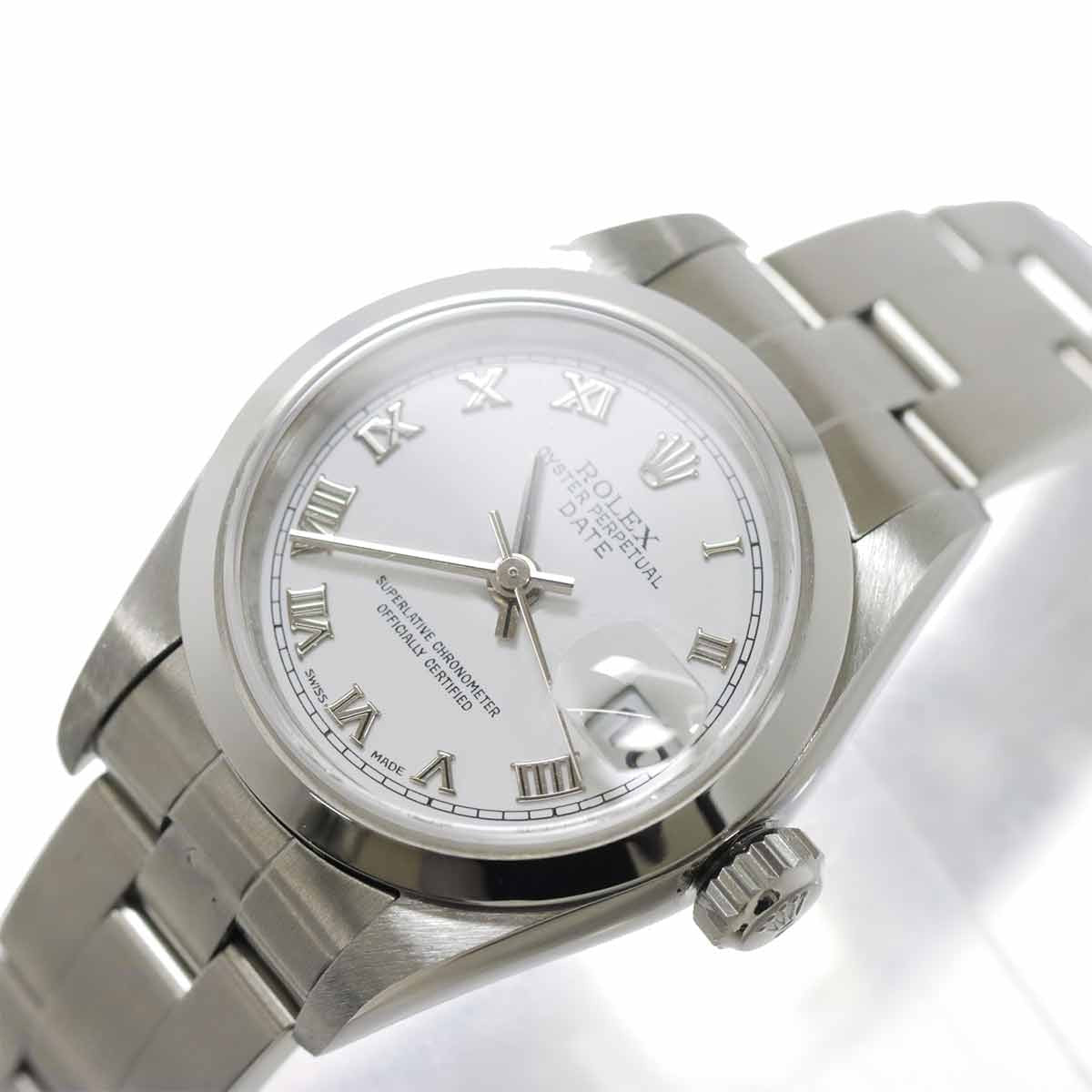 ROLEX Oyster perpetual Date 79160 Serial Y White Dial Ladies Watch 902965966