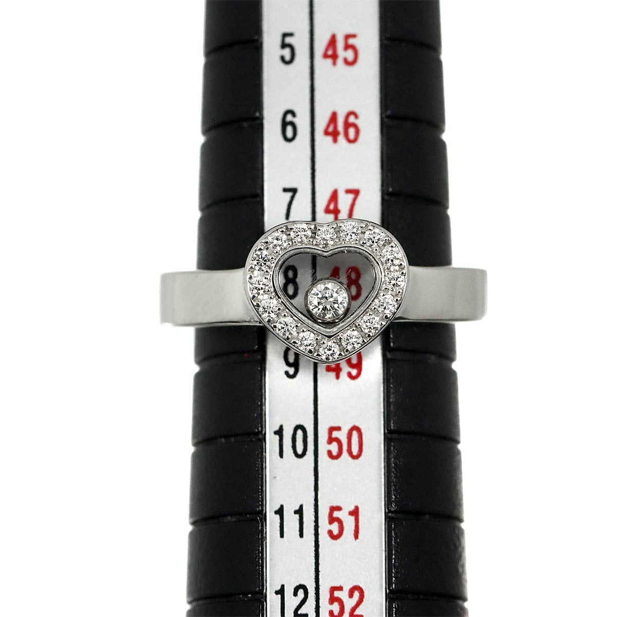 Chopard Happy Heart Diamond Ring 18K WG 750 Size4.5(US) 903244296