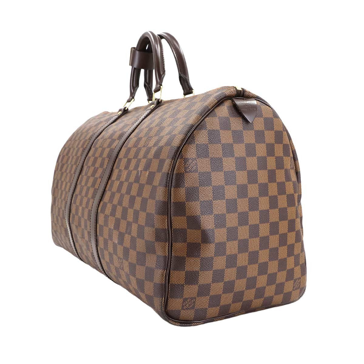 LOUIS VUITTON Damier Keepall 50 Luggage Ebene N41427 Unisex Travel 903015292