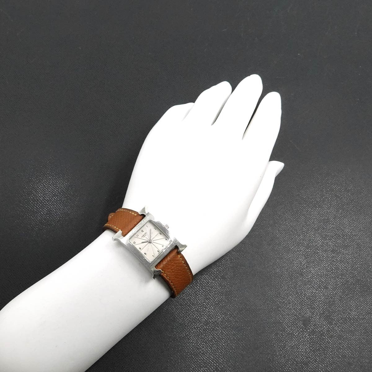 HERMES H Watch HH1.210 Quartz Silver Dial Ladies Watch 903220423