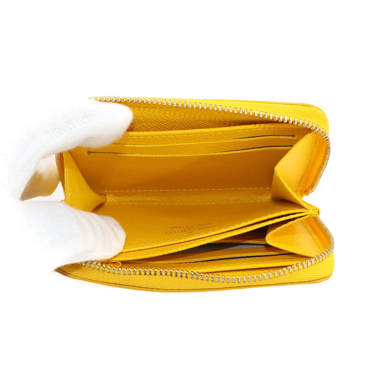 LOUIS VUITTON Epi Zippy Coin Purse Wallet Leather Yellow M61206 902944987