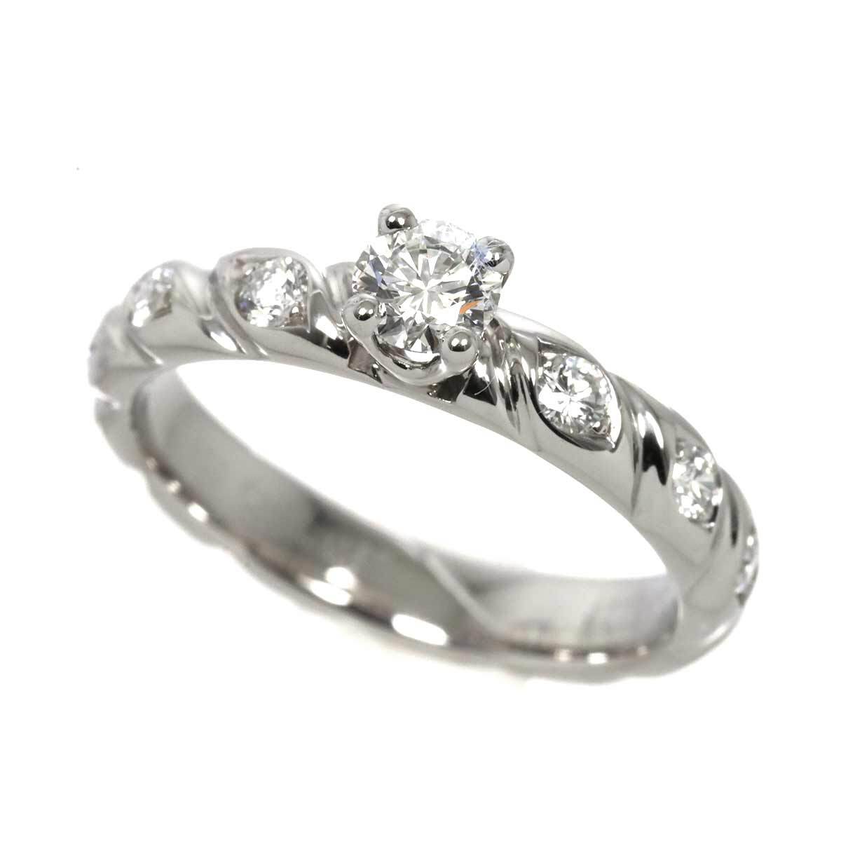 CHAUMET Diamond 0.27ct F/VVS1/EX Ring Pt size52 5.75-6(US) 902817261