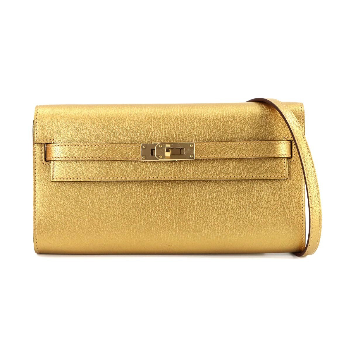 HERMES Kelly To Go Shoulder Wallet Chevre Chamkila Dore Purse 903207360