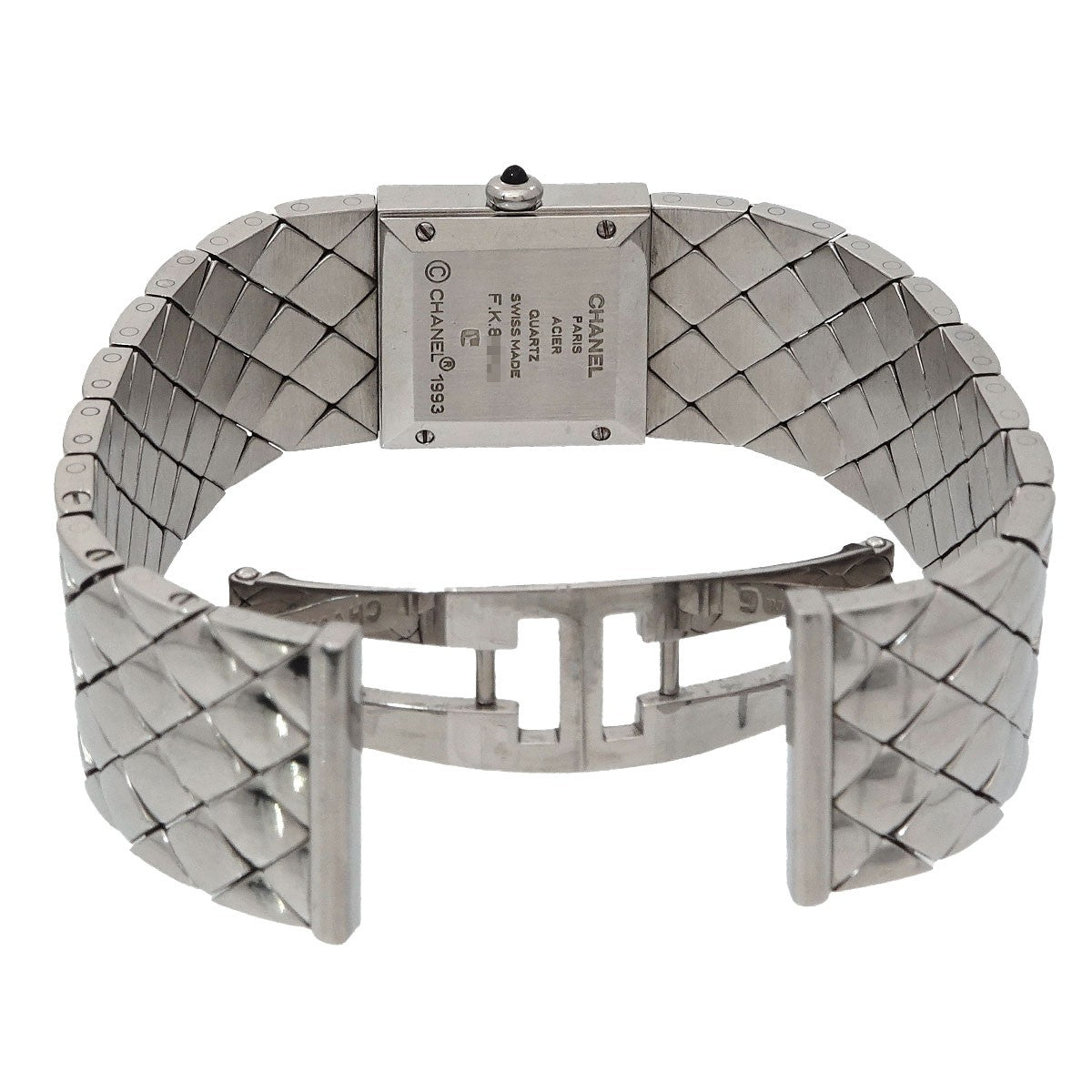 CHANEL Matelasse H0009 Quartz Black Dial Ladies Wrist Watch 902871793