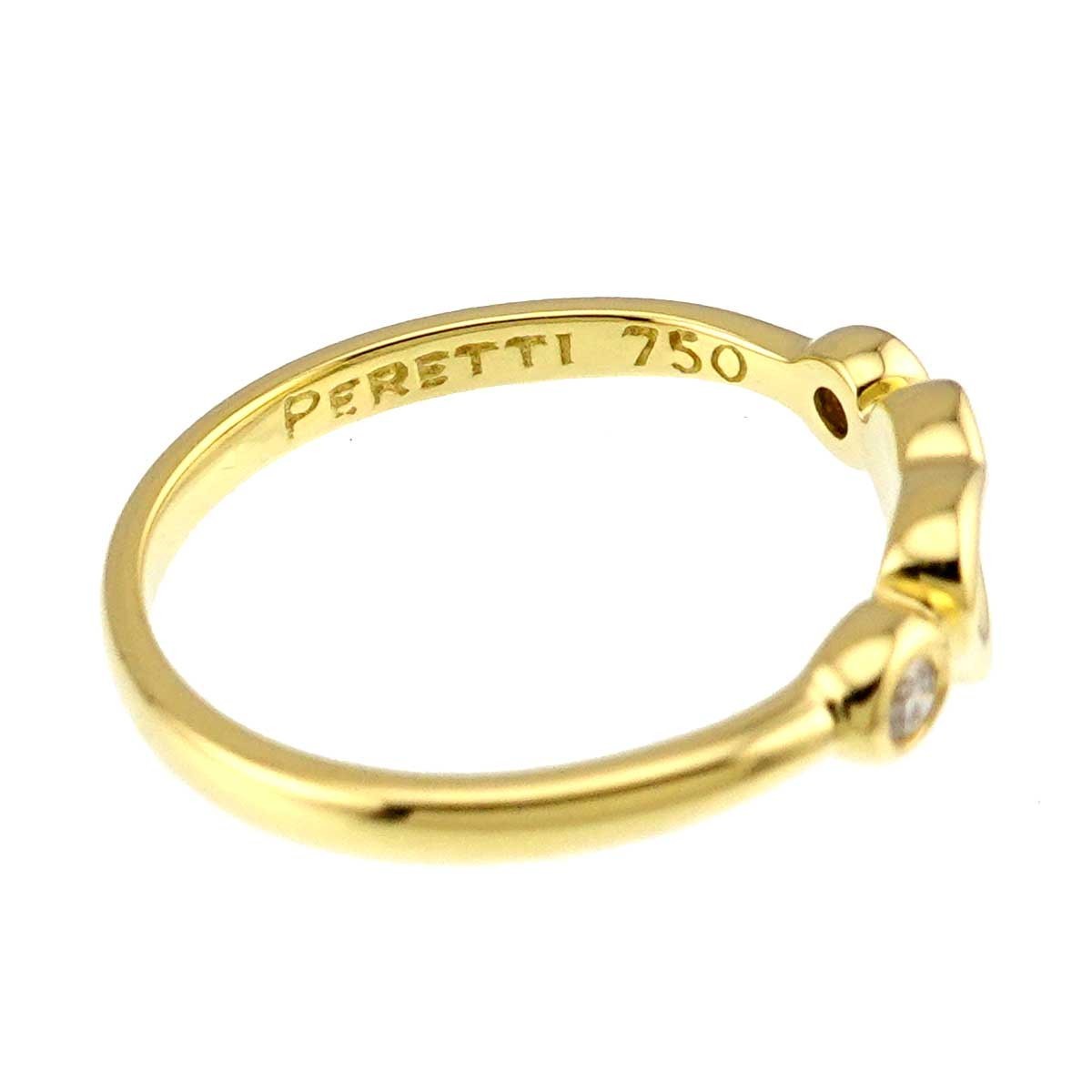 TIFFANY CO. Full Heart Diamond Ring 18K YG 750 Size4.5(US) 903146262