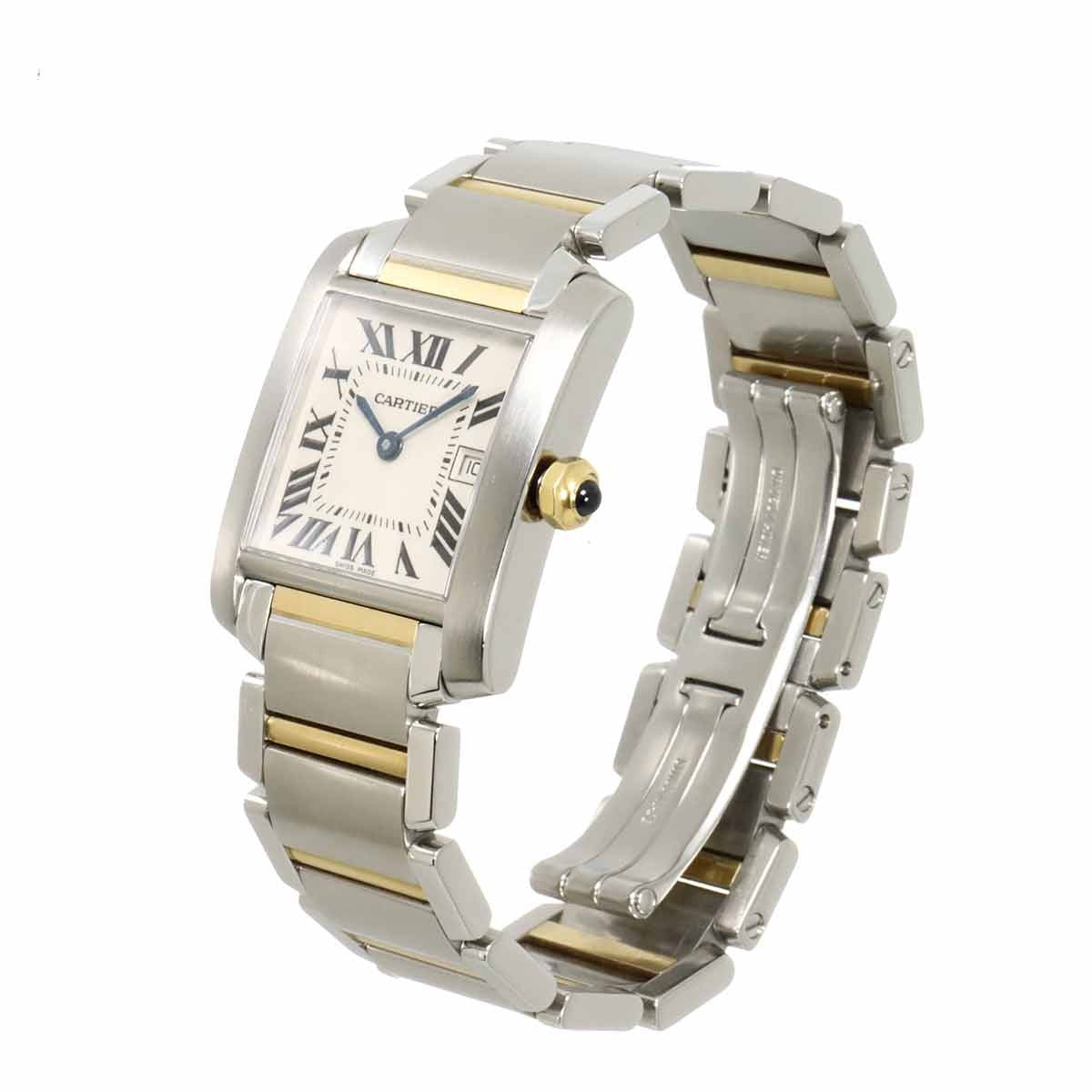 Cartier Tank Francaise MM W51012Q4 Quartz 750 YG Cream Dial Boys 903102002