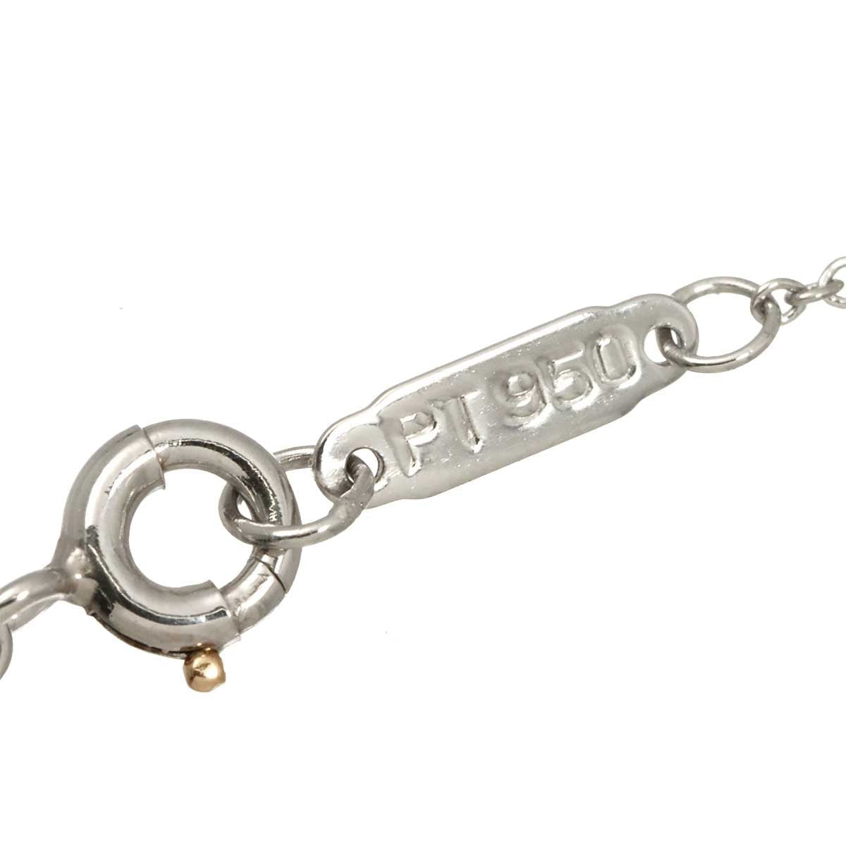 TIFFANY Co. Oval Key Diamond Necklace Platinum 903189845