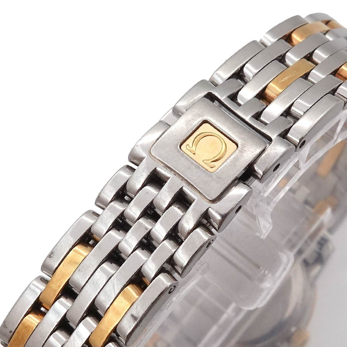 OMEGA DeVille 413 25 22 60 08 001 Quarts YG Diamond Beze Ladies 903143885