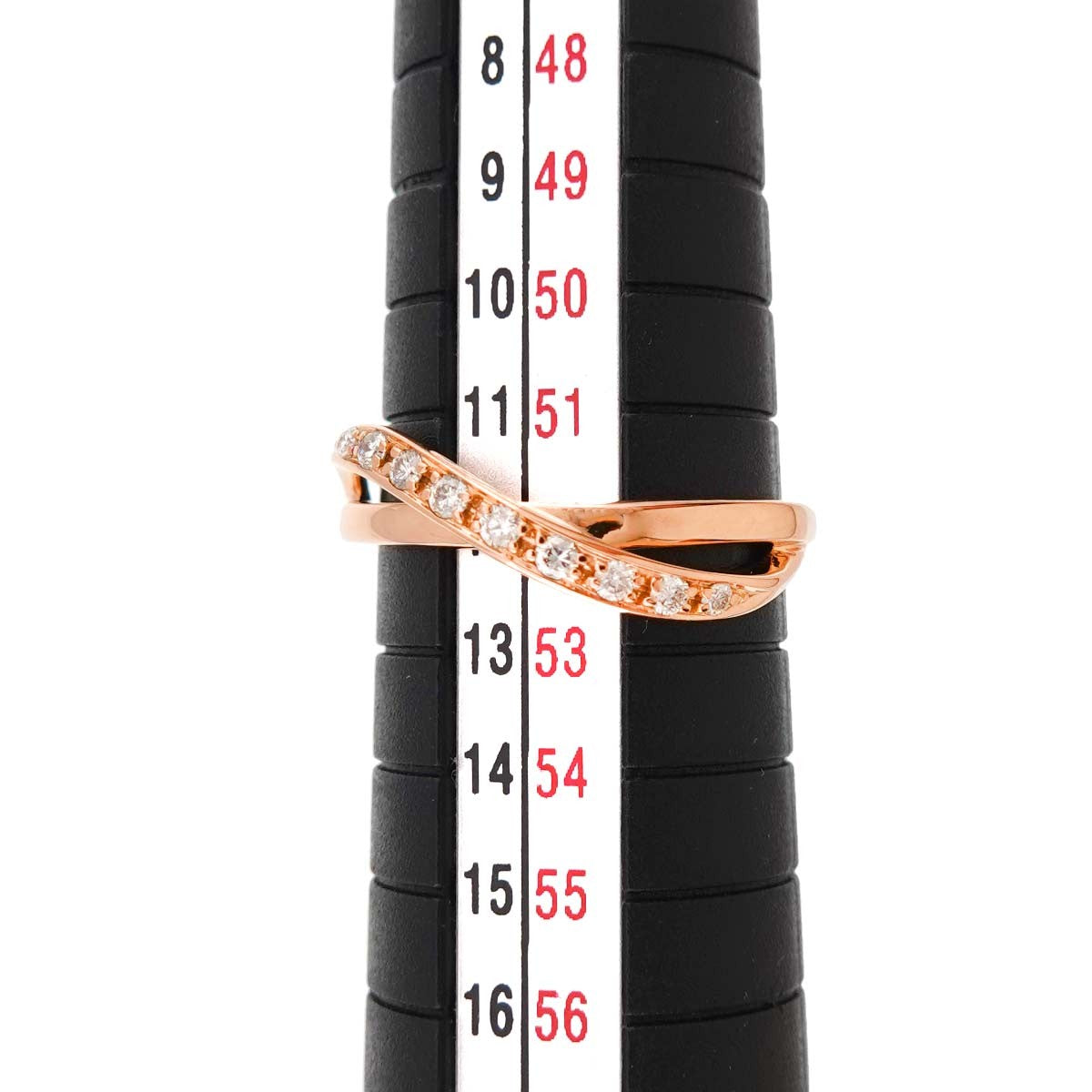 4C Diamond Ring 18K Pink Gold 750 Size6(US) 903296184