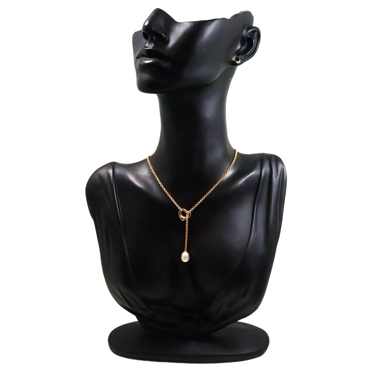 TIFFANY Co.Open Heart Lariat 18K Pink Gold 750 903261957