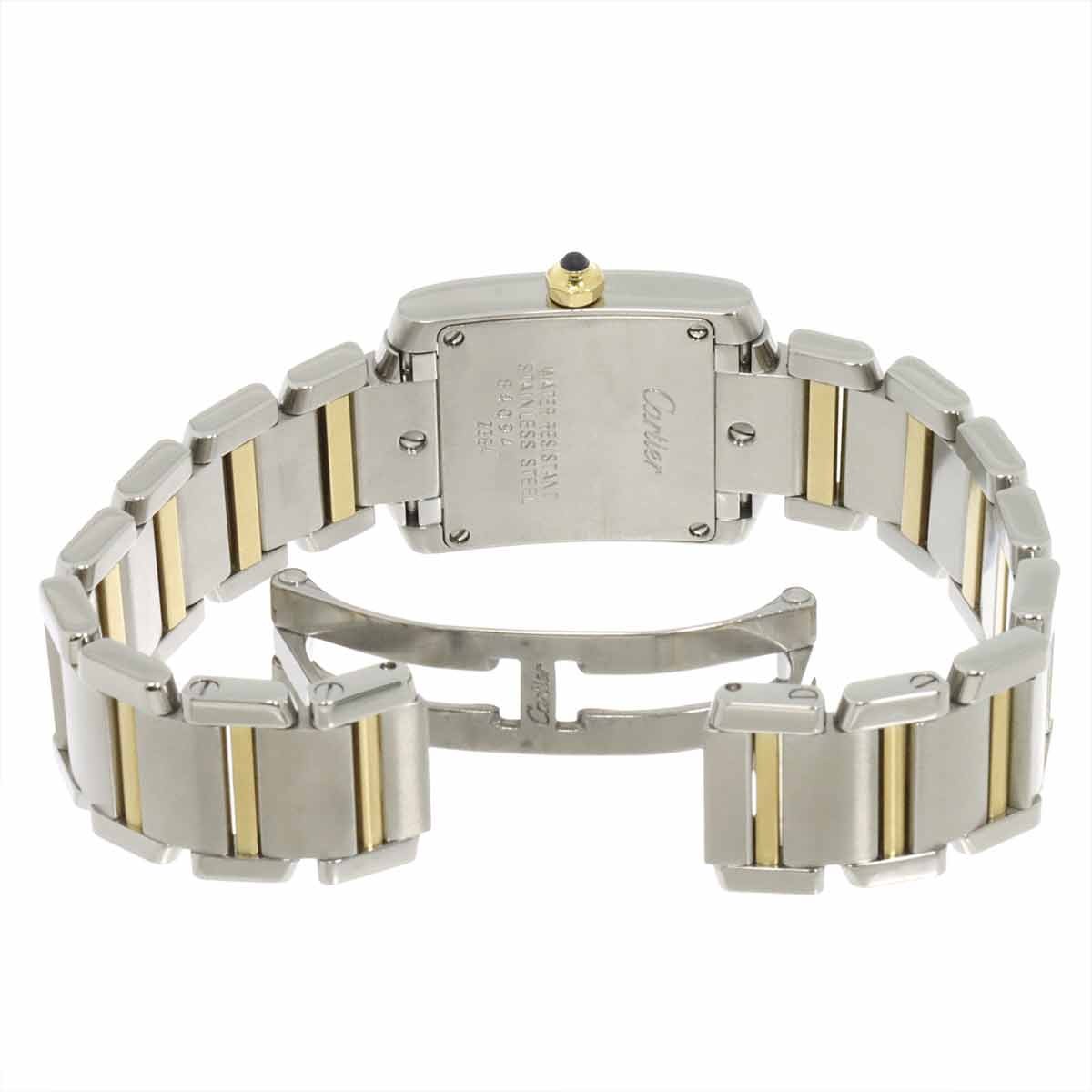 Cartier Tank Francaise SM W51007Q4 750 YG Quartz Cream Dial Ladies 903056374