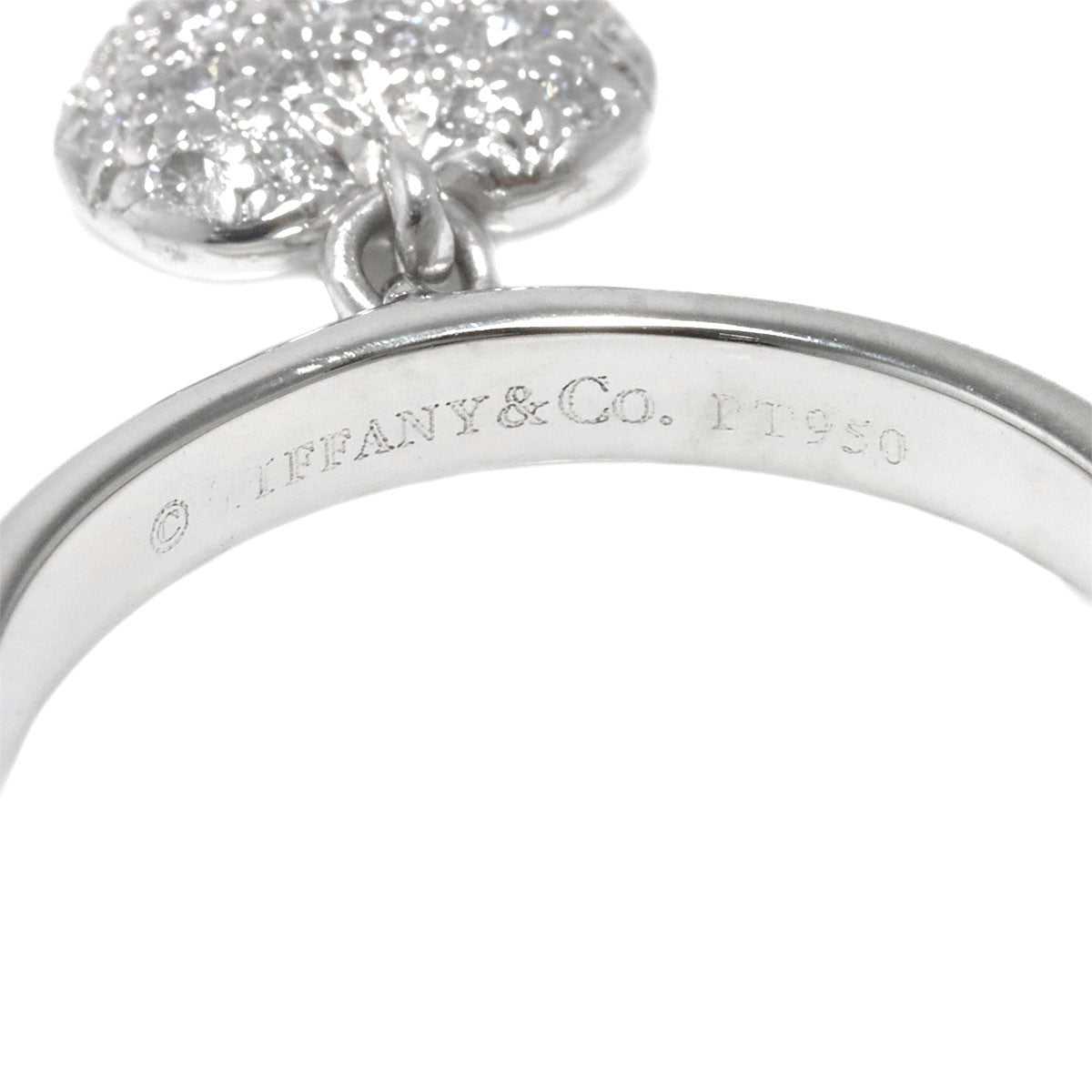 TIFFANY Co. Sentimental Heart Diamond Ring Platinum Size7.25(US) 903230622