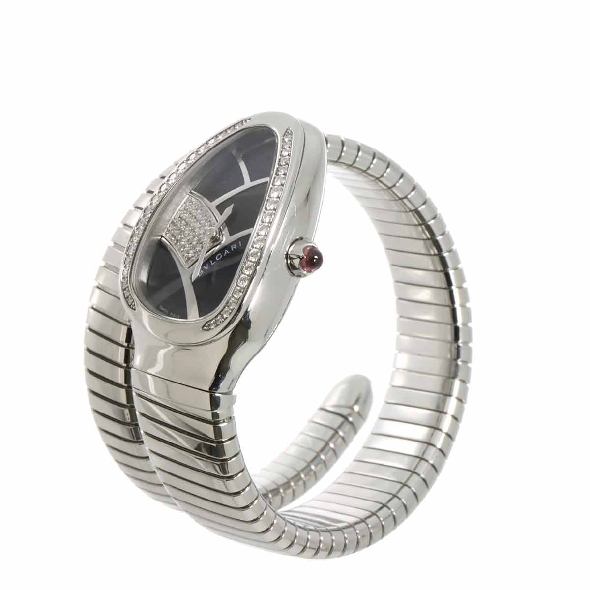 BVLGARI Serpenti SP35S Quartz Black Dial Ladies Watch 903169282