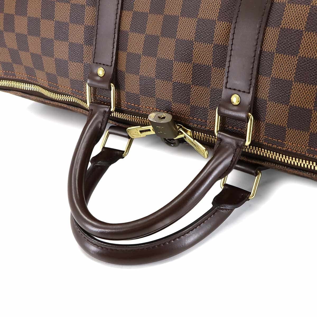LOUIS VUITTON Damier Keepall 50 Luggage Ebene N41427 Unisex Travel 903015294