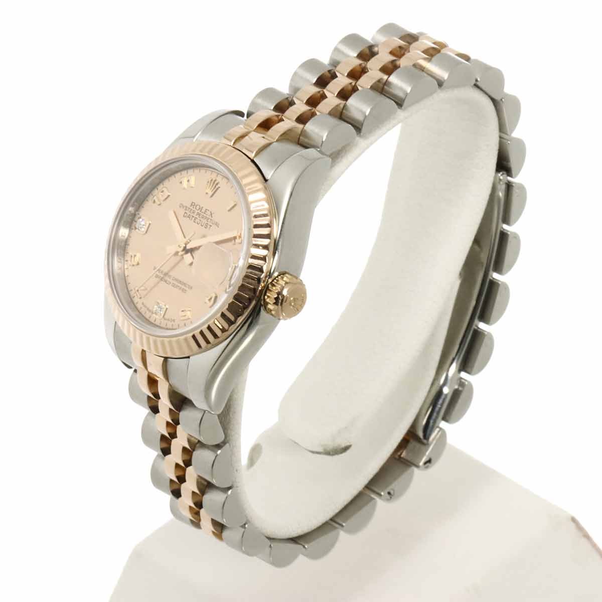 ROLEX Datejust 179171N2BR Serial D 2P Diamond Pink Gold Dust Dial 903016091