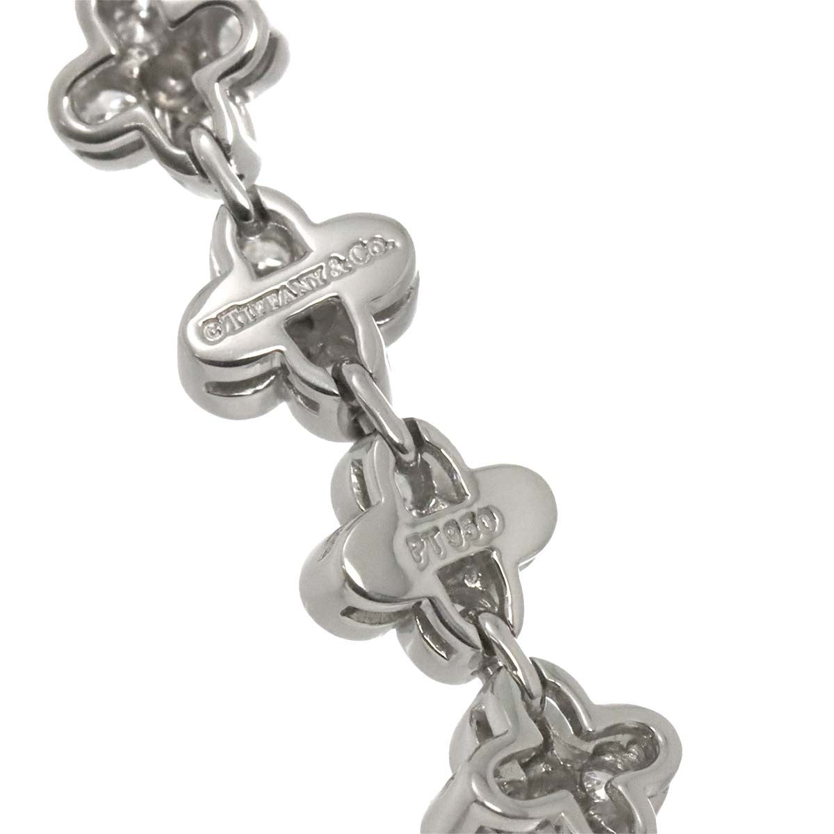 TIFFANY Co. Bezel Set Diamond Necklace Platinum 902915273