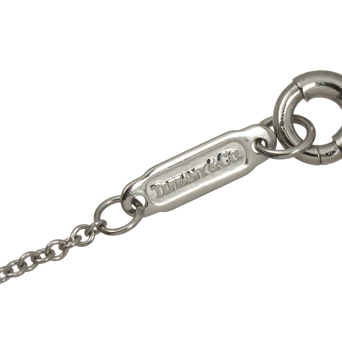 TIFFANY Co. Oval Key Diamond Necklace Platinum 903189844