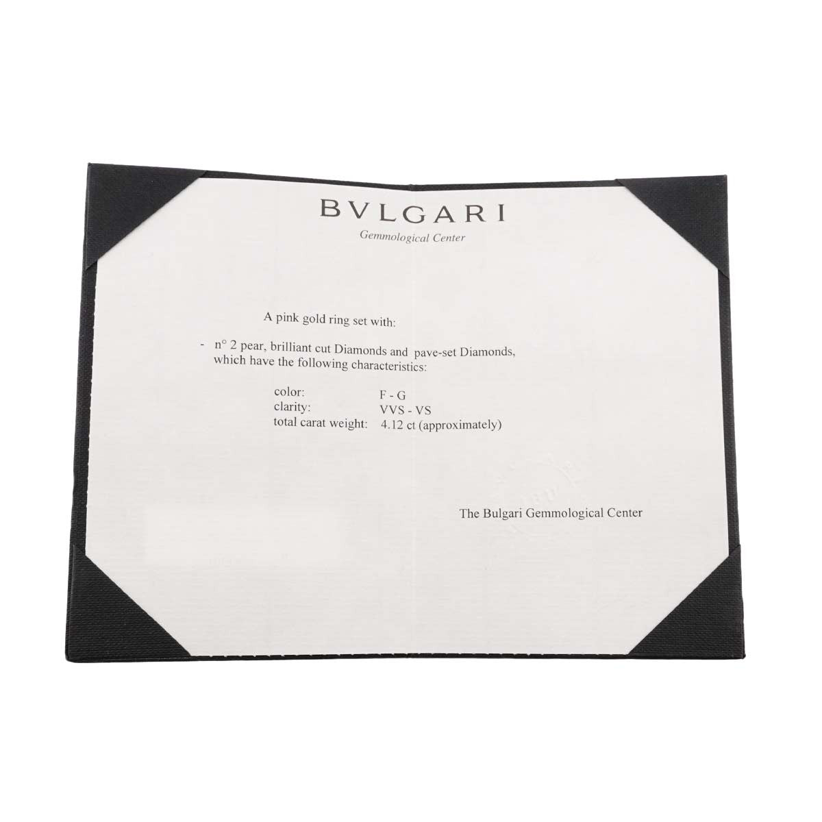 BVLGARI Serpenti Viper Diamond Ring 18K PG 750 sizeML 7.5(US) 902881437