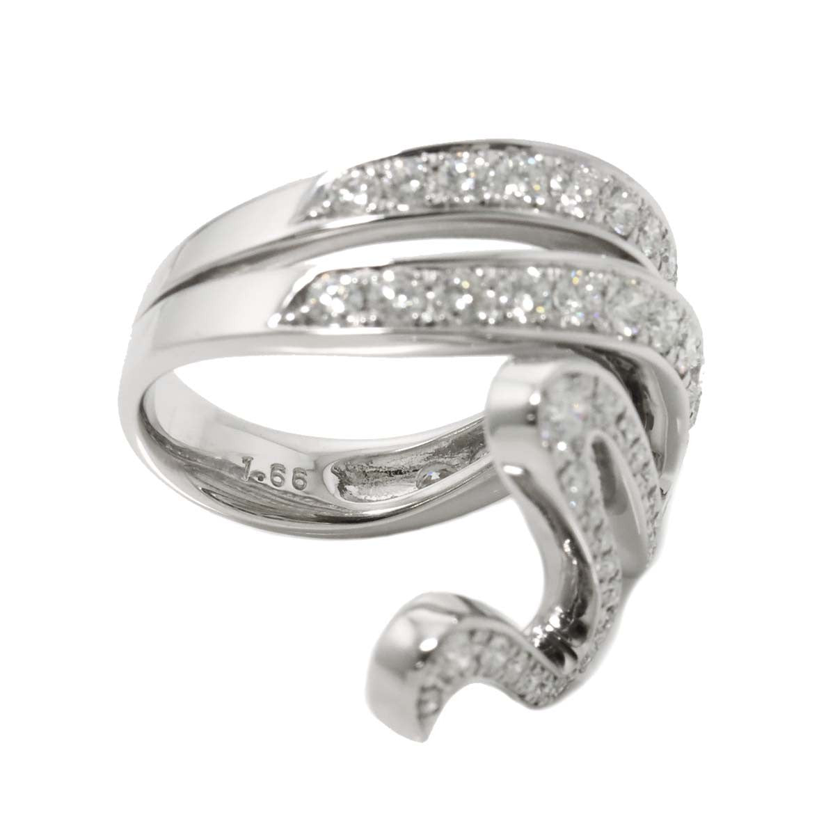 TASAKI Diamond 1.66ct Ring 18K White Gold 750 Size6.75-7.25(US) 903027262