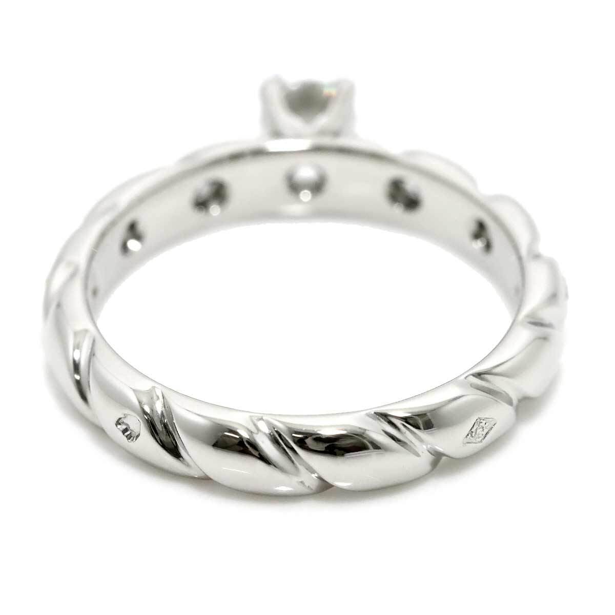 CHAUMET Diamond 0.27ct F/VVS1/EX Ring Pt size52 5.75-6(US) 902817264