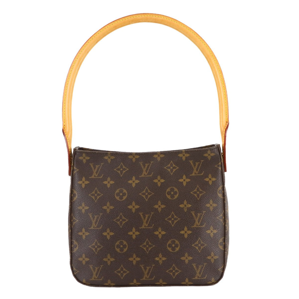 LOUIS VUITTON Monogram Looping MM Shoulder Bag Brown M51146 Purse 902892501