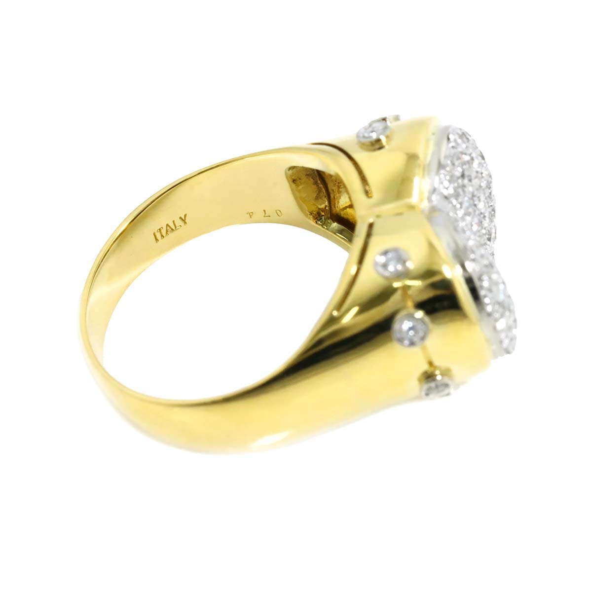 Ponte Vecchio Diamond 0.74ct Ring 18K YG WG 750 size7.5(US) 903106612