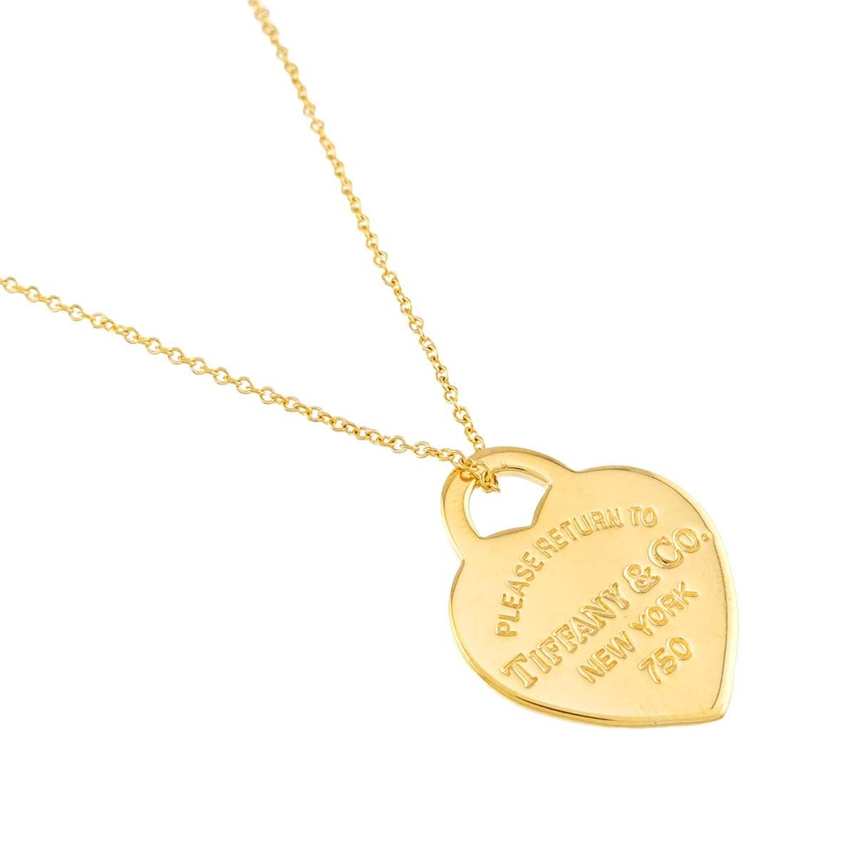 TIFFANY Co. TIFFANY Co. Return to Heart Necklace 18K Yellow Gold 750 90313705