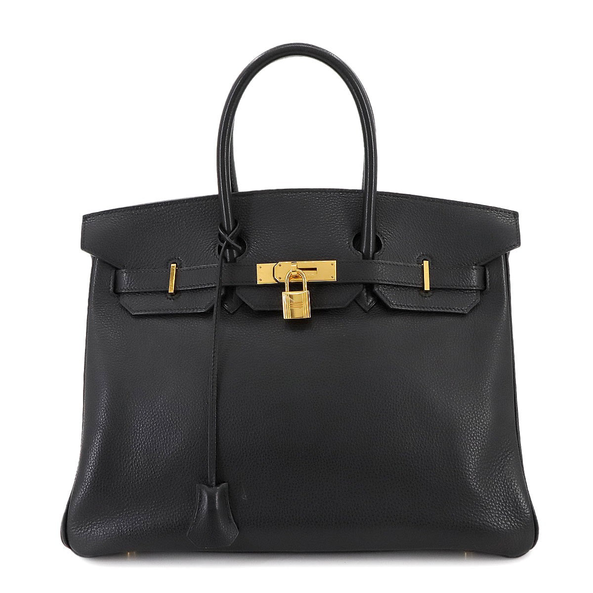 HERMES Birkin 35 Togo Black Hand Bag Purse 903003000
