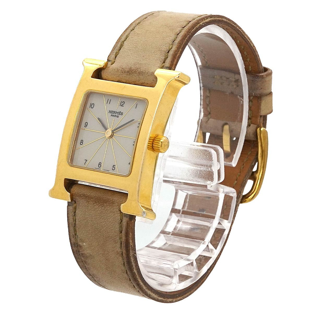 HERMES H Watch HH1 201 Quartz Gray Dial Ladies Watch 903013681