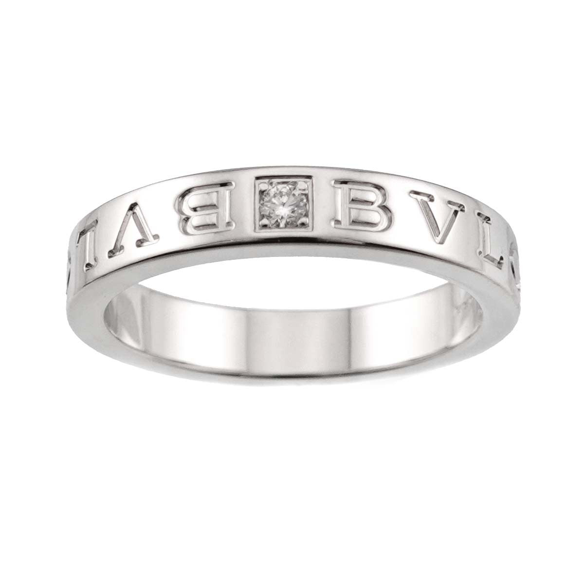 BVLGARI B-ZERO1 Diamond 1P Ring 18K WG 750 size8.75(US) 903316561