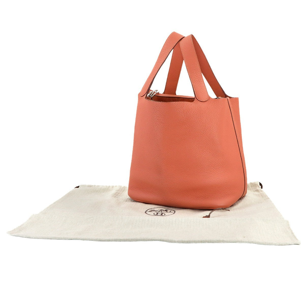 HERMES Picotin Lock 26 GM Hand Bag Taurillon Clemence Crevette 903229161