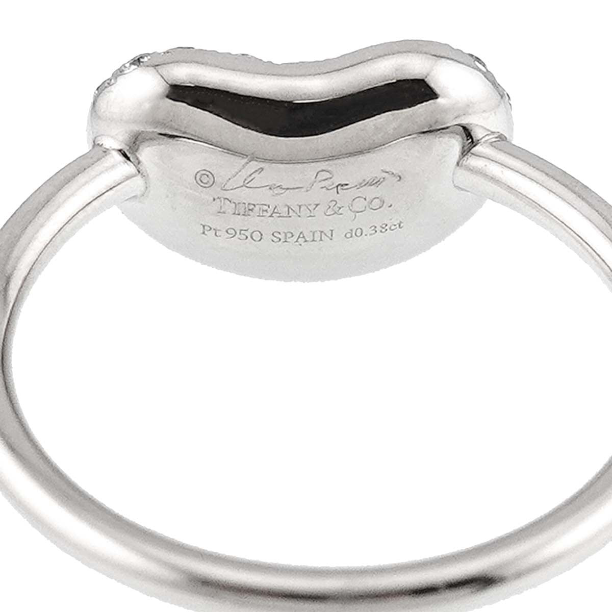 TIFFANY Co. Bean Diamond 0.38ct Ring Pt Platinum Size5.5-5.75(US) 903113387