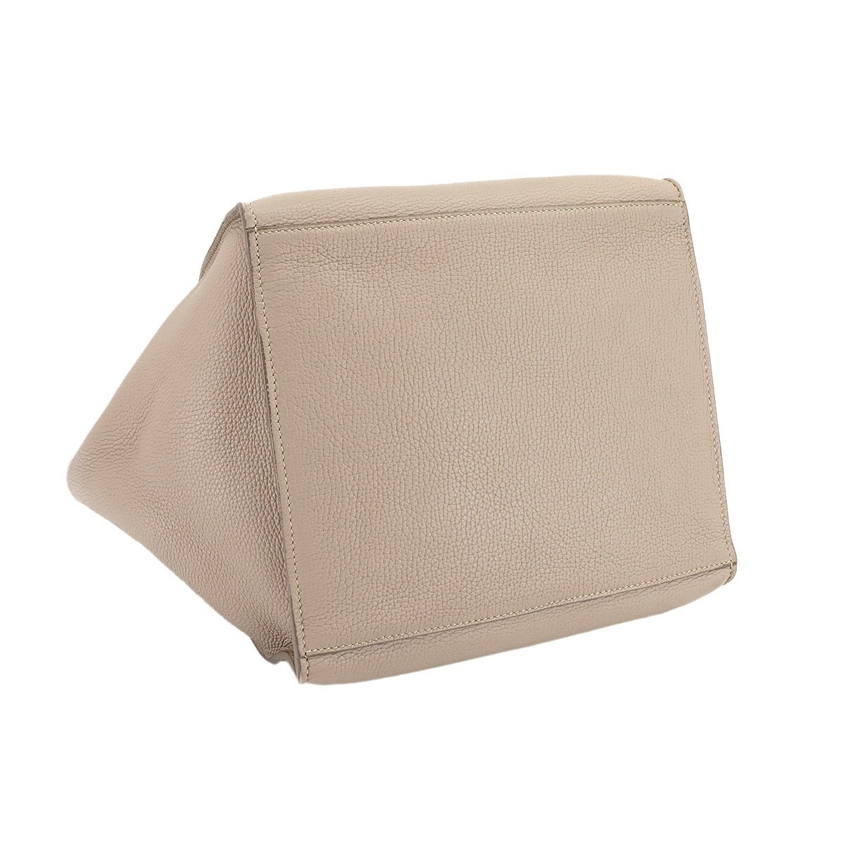 CELINE Big Bag Small With Longstrap Hand Shoulder Bag Leather Beige 903041343