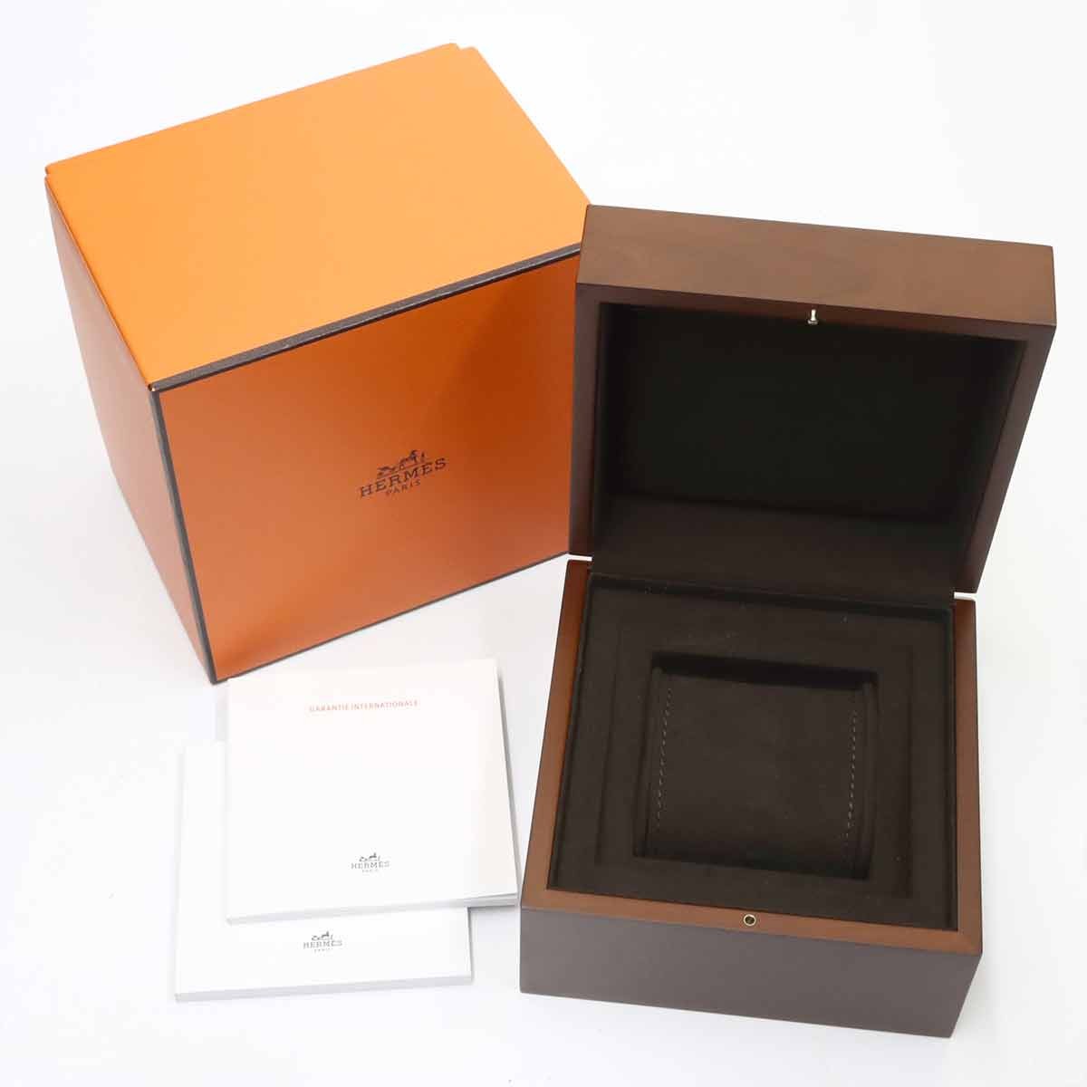 HERMES Nantucket NA2.171c 2P Diamond K18PG Quartz Watch 903058221