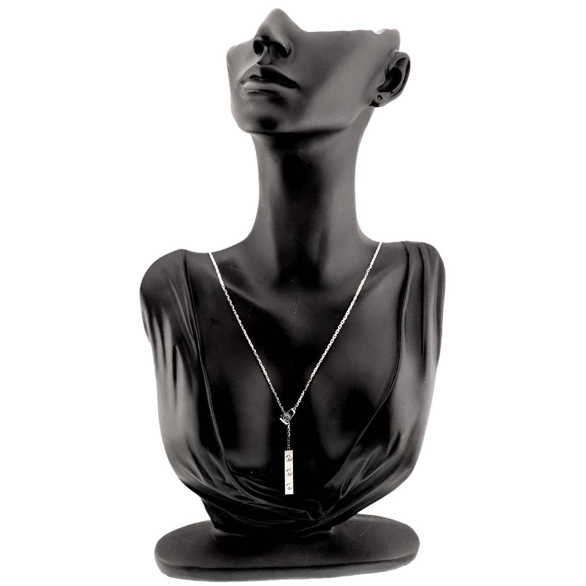 Cartier Love Plate Necklace 18K White Gold 750 902973454