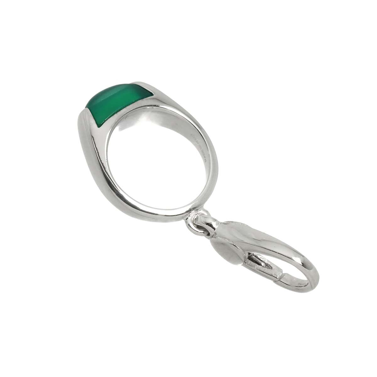 BVLGARI Chrysoprase Pendant Top 18K WG 750 903243742
