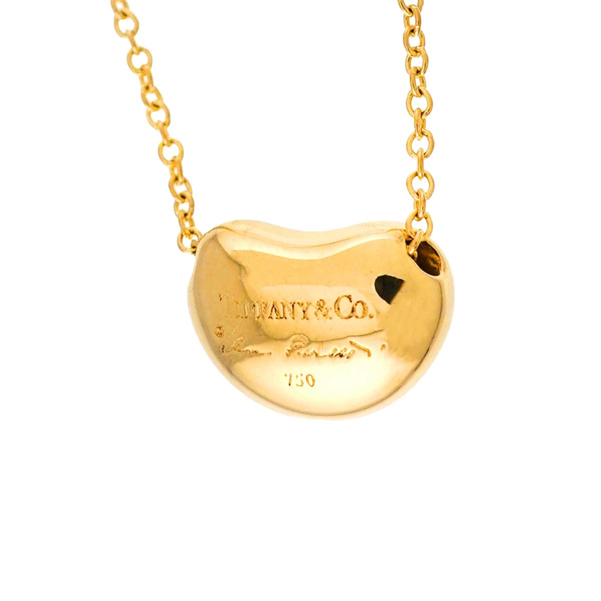 TIFFANY Co. Bean Necklace 18K Yellow Gold 750 903244993