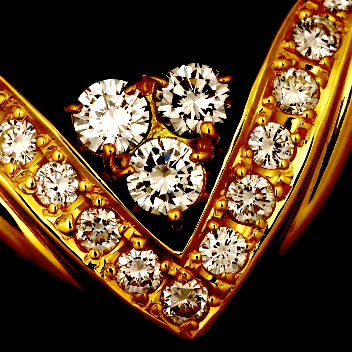 Jeunet Diamond 1.22ct Necklace 18K Yellow Gold 750 903359956