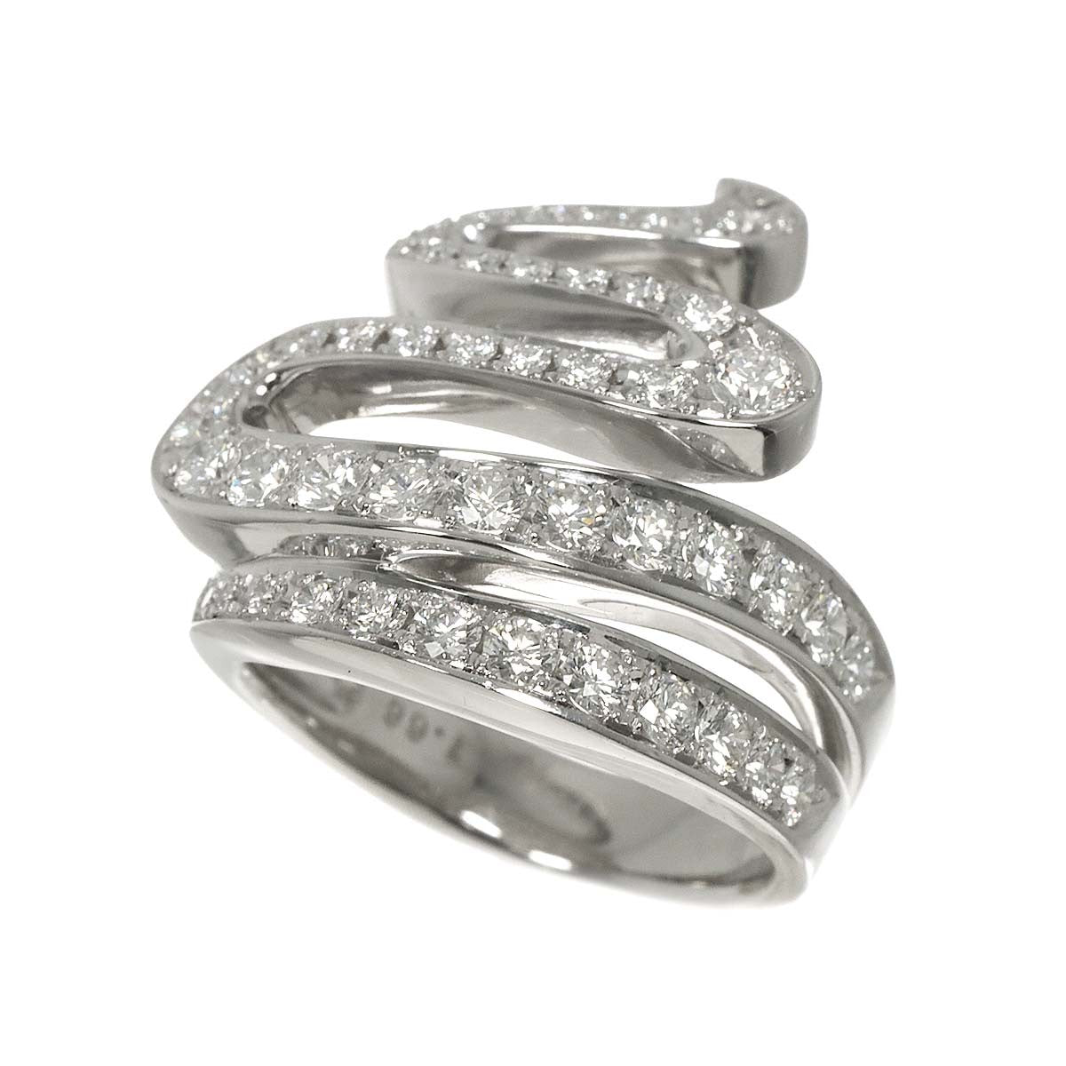 TASAKI Diamond 1.66ct Ring 18K White Gold 750 Size6.75-7.25(US) 903027264
