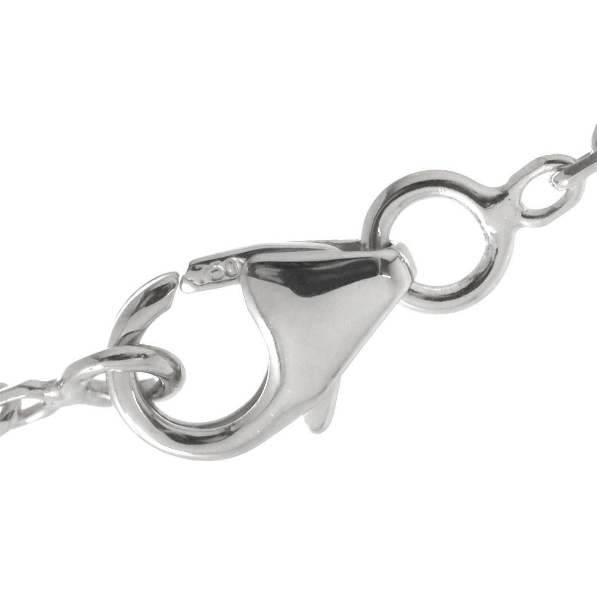 CHANEL Camelia Necklace MM Diamond 18K White Gold 750 902905274