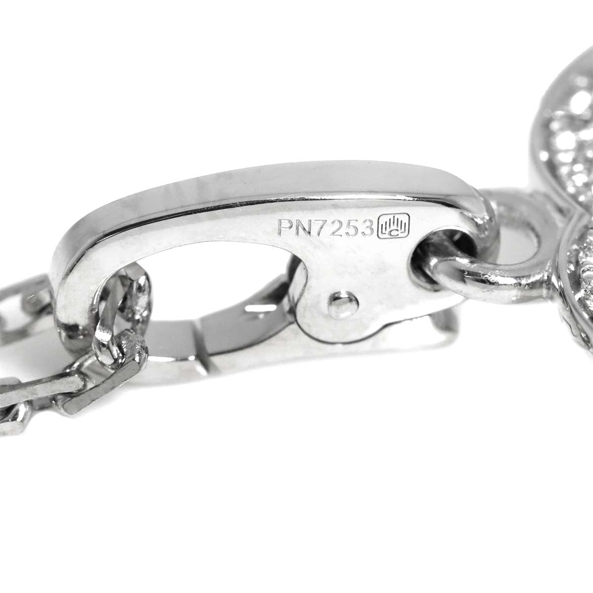 Cartier 2C Diamond Heart Necklace 18K White Gold 750 903234434